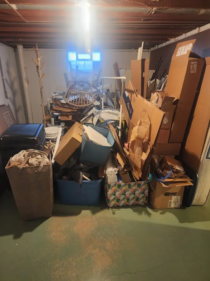 Roll-off dumpster container at job site for Roll Off Dumpster Rental in Yakima